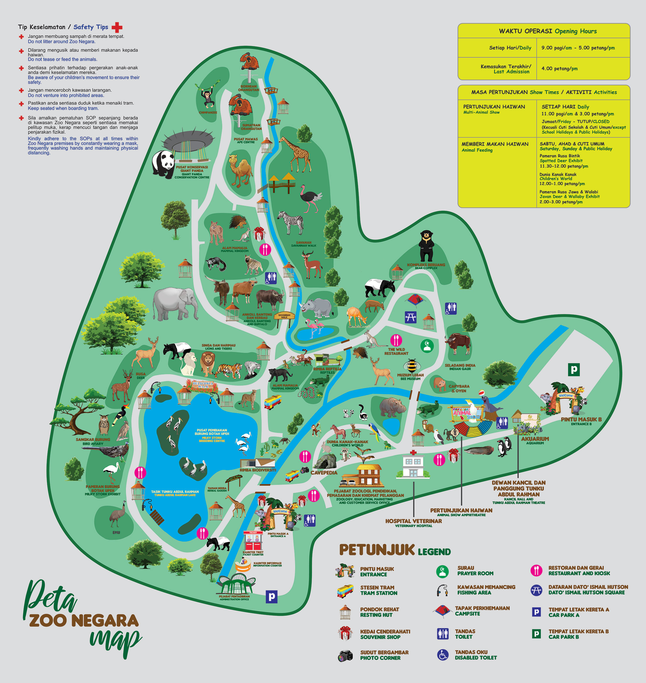 Zoo Negara - Zoo Map